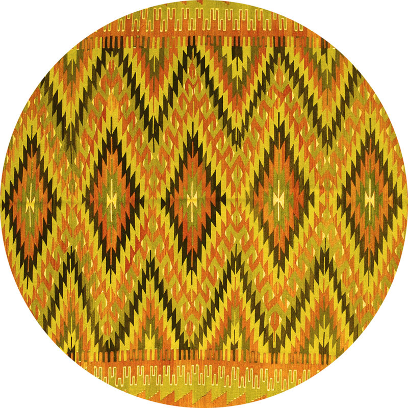 Performance Southwestern Indoor Rug, Round 4'