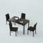 Table de salle à manger rectangulaire Modern