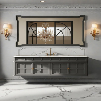 Armoire de salle de bain rétro française