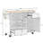 Kitchen Island Cart With Storage Cabinet And Two Locking Wheels,Solid Wood Desktop,Microwave Cabinet,Floor Standing Buffet Server Sideboard For Kitchen Room,Dining Room,, Bathroom