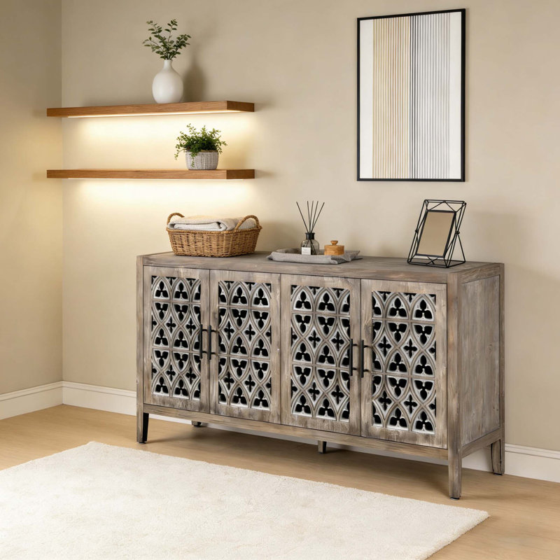 Armoire antique Hollow, Brun antique