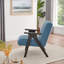 Chaise d'appoint moderne Tysha avec structure en bois espresso-106839917