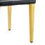 Ensemble de 4 chaises à dossier en cuir d'unité centrale avec pieds en métal doré - une paire parfaite pour les chaises seulement-2030806675-2030806672