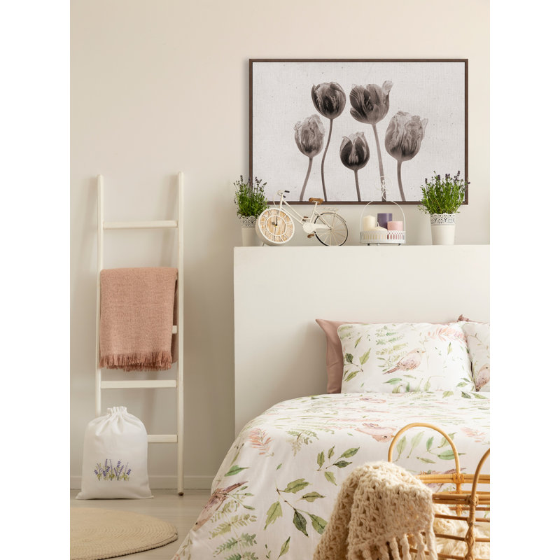 It's It's Tulip Time - reproduction de cadre flottant sur toile, L 18 po x H 12 po x P 1,5 po