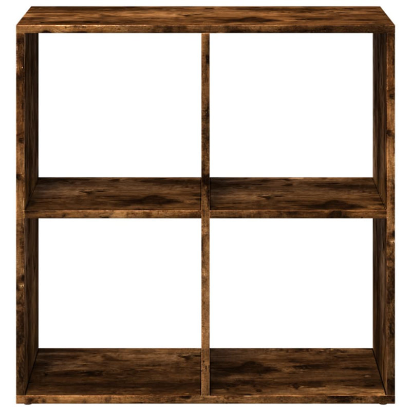 69.5cm H x 69.5cm W Bookcase, Smoked oak