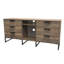 Hong Kong 6 Drawer Sideboard in Vintage Oak (Ready Assembled)-112672531
