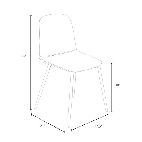 AllModern Solid Back Side Chair & Reviews | Wayfair