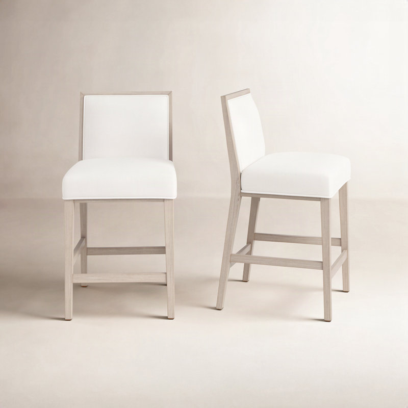 Ivo Temara 26.5" Bar Stool, Pearl