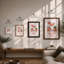 Martini Rosé Botanical - Framed Print-1390851054-1390851053