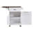 Kitchen Island Cart with Drop Leaf Rolling Storage Cabinet and Towel Rack-2132908863