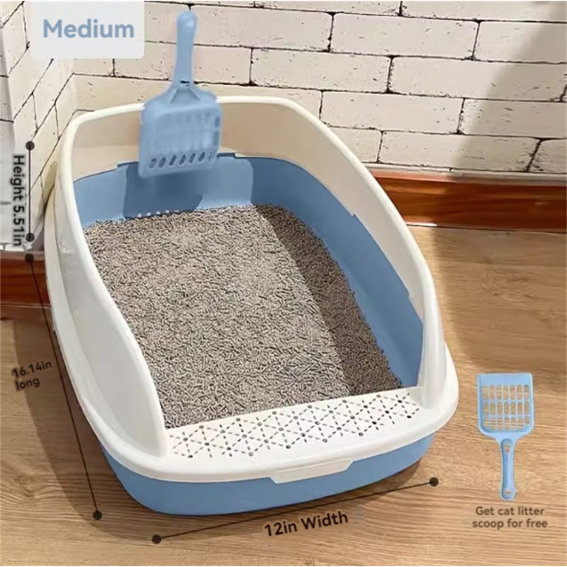 Bassin pour litière en PP, H 5,51 po x l 12 po x P 16,14 po