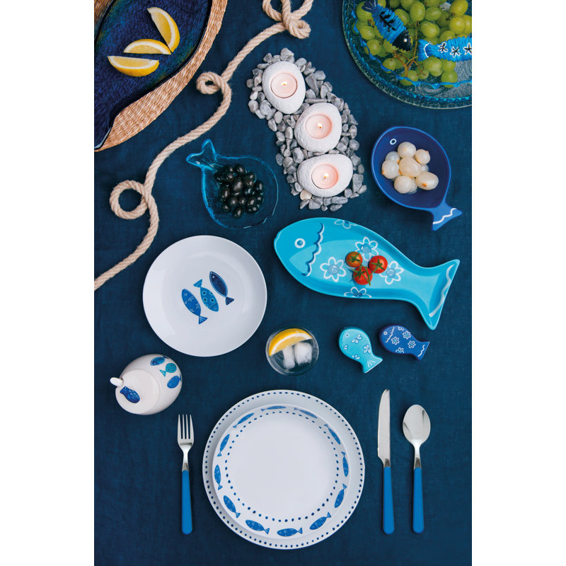 Ocean 18 Piece Porcelain Dinnerware Set - Service for 6