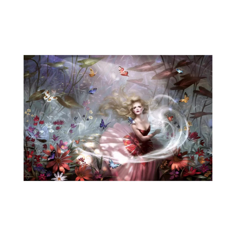 «Make a Wish», reproduction d'art sur toile tendue, H 26 po x l 40 po x 1,5 po