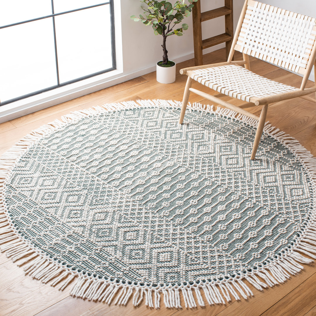 Vintage Look Hand Woven Area Rug