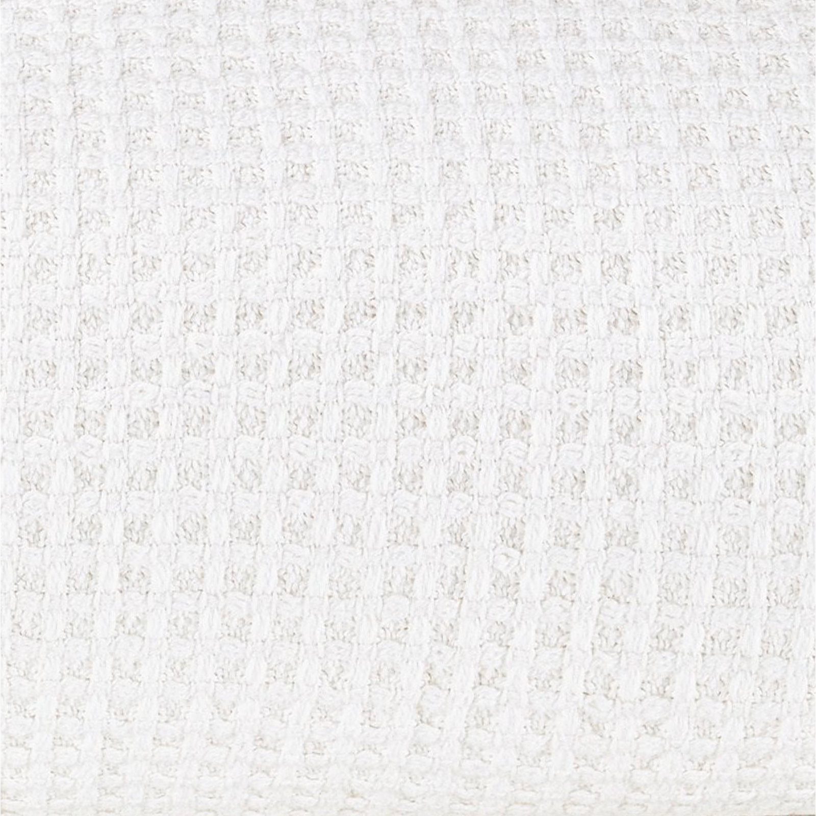 Solid Waffleweave Throw Blanket, King / Cal King, White