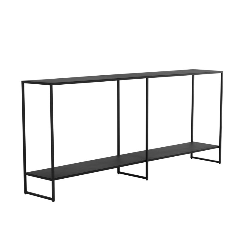 80'' W Console Table, Matte Black