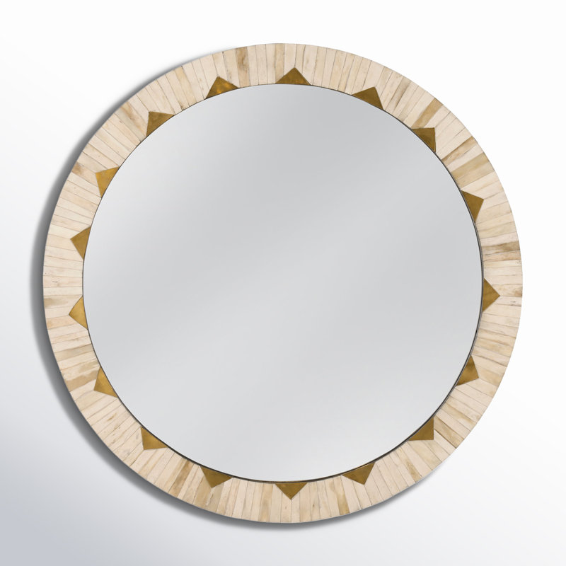 Mardi Bone Convex Wall Mirror