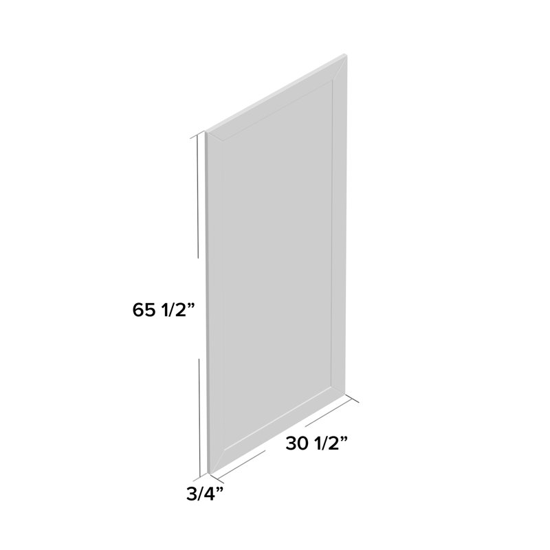 Miroir large pleine grandeur Tari, 65,5 po x 30,5 po, Argent inoxydable