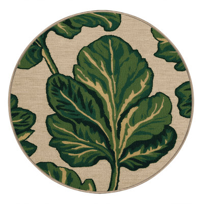Washable Malabar Spinach Vegetables Area Rug
