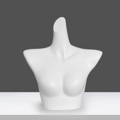 Female Breast Mannequin PP Material Half Body Posing Torso, Underwear Mannequin for Swimwear Clothing Form Shopwindow Display