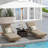 Davayah Square Outdoor Side Table Umbrella Hole , 22 " W 22 " D