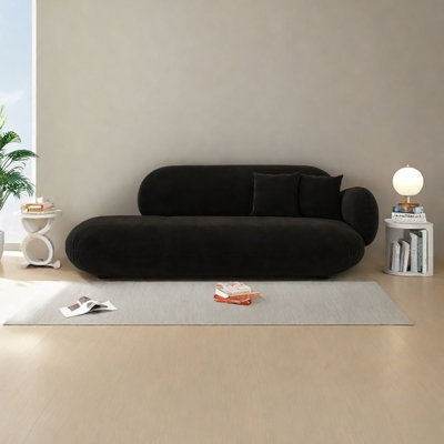 Ergonomically comfortable frosted velvet recliner