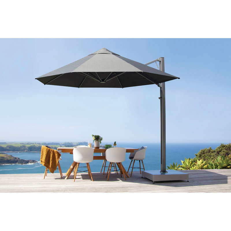 Shadowspec Serenity™ Octagon Umbrella, Black, 13 ft, Free-Standing Base
