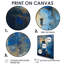 Tempête bleue tour de phare I - impression d'art mural phares-257376228-257376226
