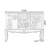 White Solid + Manufactured Wood Rectangular Console Table-588657826
