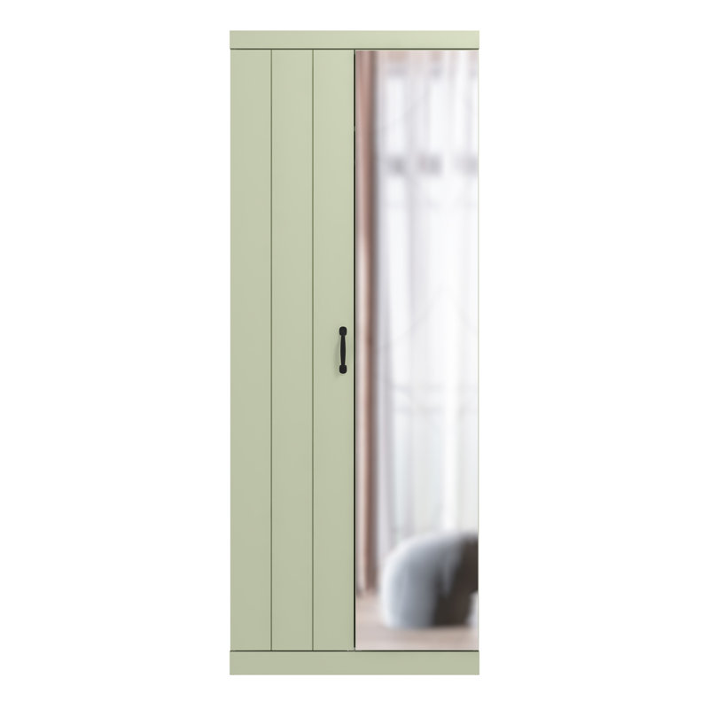 17 Stories 2 Door Wardrobe, Sage Green