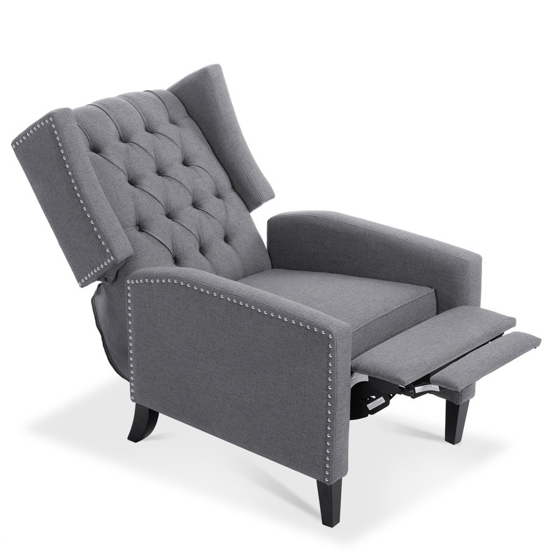 Fauteuil inclinable manuel de 27,16 po de large, Gris