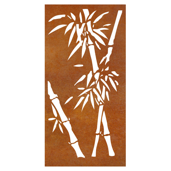 OUTDECO Steel Bamboo Decorative Panel | Wayfair