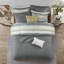 Ensembles de literie à pièces pour lit double en seersucker moderne en polyester pour la maison