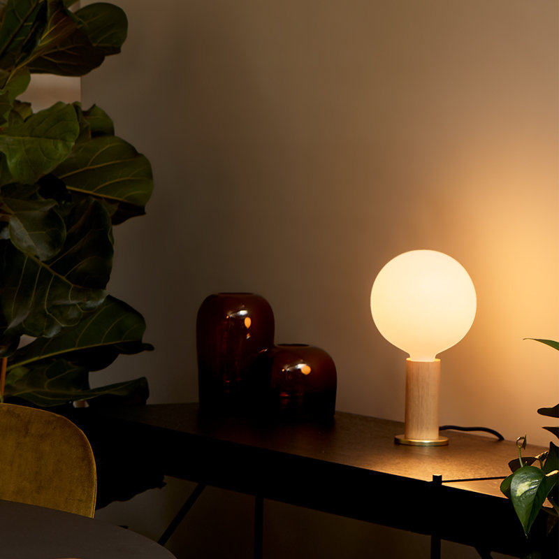 Knuckle Table Lamp, Oak