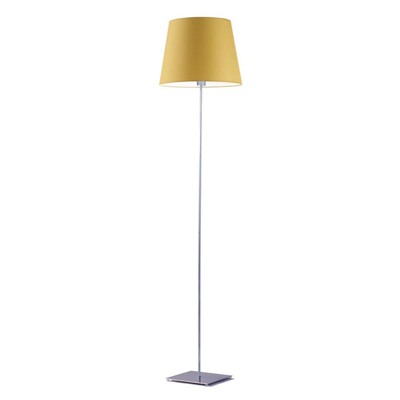 Asauni 162.5cm Traditional Floor Lamp, Mustard, Silver