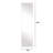 56"X 15" Inch Full Body Round Corner Mirror For Living Room Bedroom Cloakroom Wall Hanging With Hanging Hole High Quality 5Mm Silver Mirror  Explosion-Proof Glass