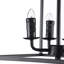 Luminaire suspendu carré 4 lumières