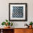 Tile-Dye I - Matted and Framed Under Acrylic Glass, Large Living Room Wall Art-186188895-186188888-186230633