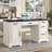 Tyshekia 58'' W Computer Desk with Outlet and 5 Drawers,Large Storage Cabinet for Home Office-1096553878