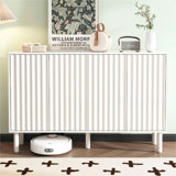 Sideboard,Buffet table,Dining cabinet with 5 Solid Wood Legs