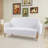 Jeanifer 59.1 Inches Wide Teddy Fleece Small Cute Upholstered Sofa-1942003684
