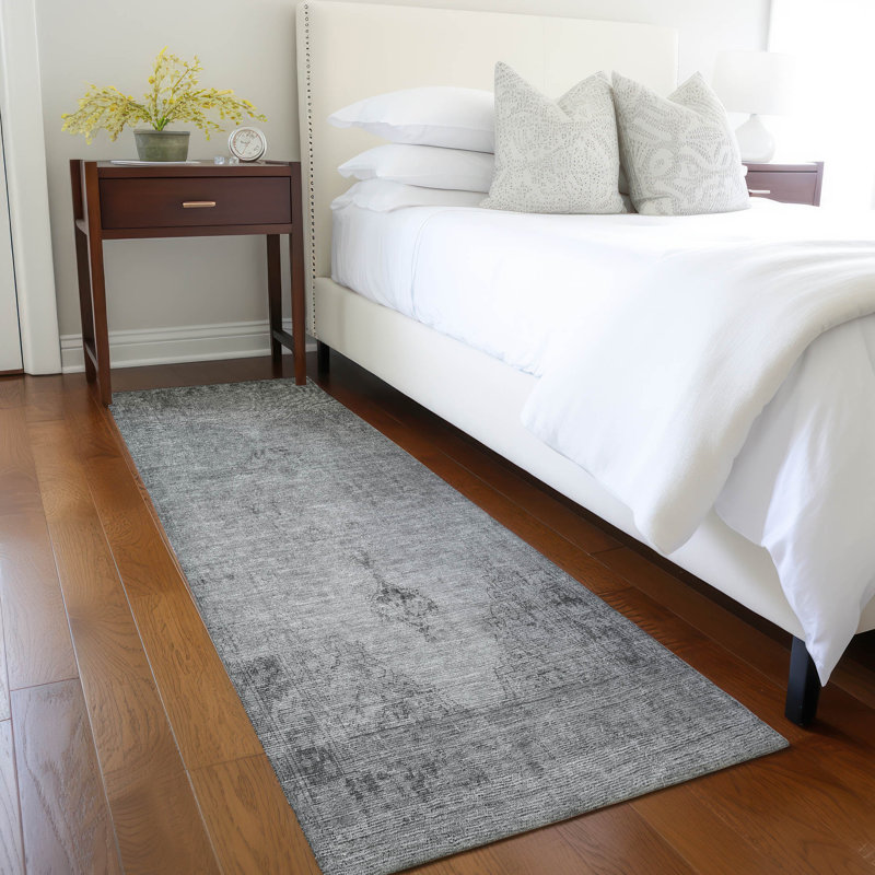 Tapis résistant aux taches lavable à la machine avec envers antidérapant, Tapis de couloir 2 pi 3 po x 7 pi 6 po