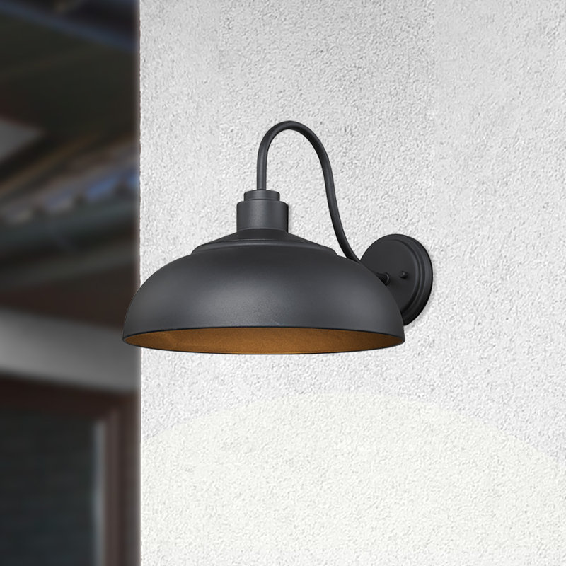 Leshae Aluminum Wall Light, Black