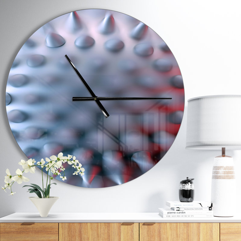 Macro Prickly Design - Modern Wall Clock, Medium