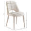 Chaise rembourrée en tissu beige Cici-2082409549-2082409538