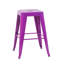 Tabouret à hauteur de comptoir de 30 pouces, ensemble de 2 tabourets de bar en métal sans dossier, non empilable, amovible et facile à assembler, conception peu encombrante pour îlot de cuisine / bar / café / salle à manger-591688196-591688197-591688221