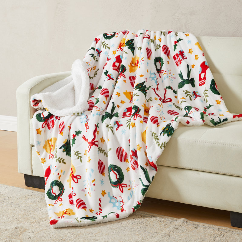 Jeté réversible ultra doux en peluche, Célébration