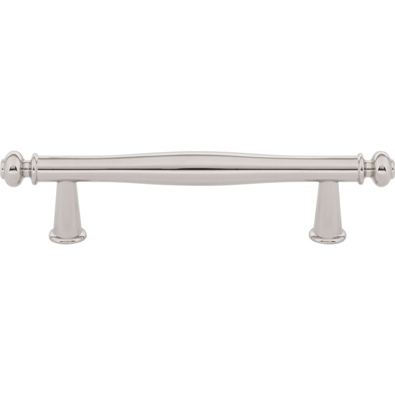 Coddington Bar Pull, Polished Nickel, 3 3/4" Center To Center