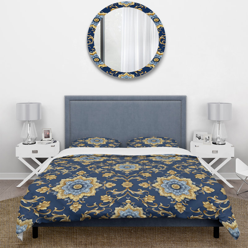 Ensemble de housse de couette Boho, Housse de couette simple et deux taies décorative