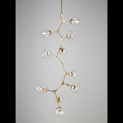 Lustre linéaire 7 lumières spoutnik modern Shumate